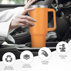 Premium 1200ml Personalized Steel Tumbler - Extra Large